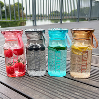 Botella de Agua Deportiva Creativa Personalizada de 500 ml con Tapa, Precio de Fábrica, Entrega Rápida, Conveniente para Niños, Regreso a Clases