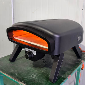 Horno de Pizza Portátil de Hierro Fundido con Recubrimiento en Polvo de 14 Pulgadas, Moderno, <span class=keywords><strong>a</strong></span> Gas, con <span class=keywords><strong>Piedra</strong></span> <span class=keywords><strong>para</strong></span> Pizza, <span class=keywords><strong>para</strong></span> Uso en Interiores y Exteriores - Product Image 3