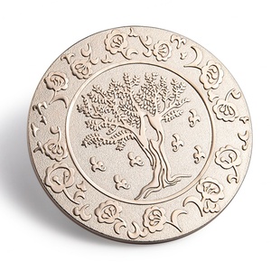 Creative Design Personalized Embossed Logo Custom Decorative Single Side Metal <b>Mirror</b> - Product Image 5