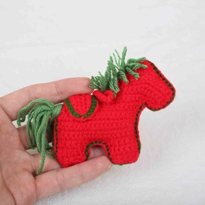 Porte-clés poney en crochet fait main, pendentif licorne mignon en fil, accessoire de <span class=keywords><strong>sac</strong></span> créatif, ornement de couple - Product Image 6