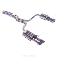 Échappement Catback en acier inoxydable haute performance REV pour Audi S8 D4 4.0T V8 2013-2017 avec soupape de commande