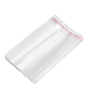 Crystal Clear Self Adhesive Bag <b>for</b> Clothing T-<b>shirt</b> Packaging Resealable Cellophane Plastic Bag - Product Image 1
