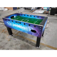 Table de football de table à monnayeur pour adultes, pour ligue sportive intérieure, Creatfun CY-Y637-2, multijoueur, 150W, 110-220V, métal et acrylique