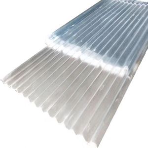 투명 폴리카보네이트 FRP 골판지 플라스틱 지붕 타일 투명 시트 FRP 투명 유리섬유 지붕 시트 - Product Image 2