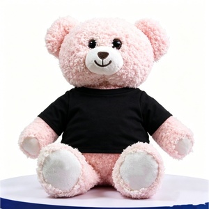 ตุ๊กตาหมีสีชมพูแบบกำหนดเอง, ตุ๊กตาหมีนุ่ม, ตุ๊กตาหมีใส่เสื้อ, ตุ๊กตาหมีสีชมพูนุ่มนิ่ม, ตุ๊กตาหมีน่ารัก - Product Image 4