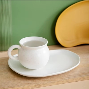 Tasses en porcelaine FENN <span class=keywords><strong>de</strong></span> haute qualité 300 ml – Mignonnes tasses à <span class=keywords><strong>café</strong></span> en céramique ventrues pour cadeaux - Product Image 2