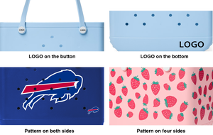 <span class=keywords><strong>Borse</strong></span> da Spiaggia in Silicone Eva Oversize Personalizzate per l'Estate 2025, Design Tropicale con Tracolla in Gomma e Rete per Donne - Product Image 6