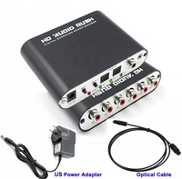 Nouveau décodeur audio numérique 5.1 CH amélioré, convertisseur SPDIF coaxial optique vers RCA analogique pour barre de son home cinéma, PS5, Xbox