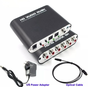 Nouveau décodeur audio numérique 5.1 CH amélioré, convertisseur SPDIF coaxial optique vers RCA analogique pour <span class=keywords><strong>barre</strong></span> de <span class=keywords><strong>son</strong></span> home cinéma, PS5, Xbox - Product Image 1