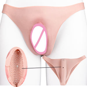 Mutandine con Vagina e Labbra Realistiche in Silicone FAAK per Transgender, Crossdresser, Drag Queen, Cosplay e <span class=keywords><strong>Gay</strong></span> - Product Image 1