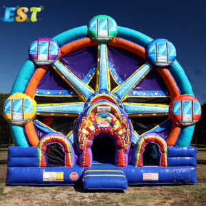 Château gonflable gonflable de saut commercial de maison de rebond d'enfant de lune de moonwalk de PVC pour la partie - Product Image 4