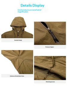 Ropa de Protección Solar Impermeable con Capucha de Seda de Hielo para Bebés y Niños Pequeños, Ligera, Personalizable con Logotipo, para Montañismo al Aire Libre - Product Image 4