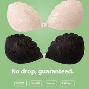 Nouveau <span class=keywords><strong>Soutien</strong></span>-<span class=keywords><strong>Gorge</strong></span> Push-Up Respirant en Dentelle avec Cache-Tétons en Silicone à Bretelle <span class=keywords><strong>Invisible</strong></span> et <span class=keywords><strong>Coque</strong></span> Monobloc Ultra-Fine - Product Image 2