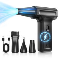Ventilador Turbo Jet de 130000 RPM, Motor sin Escobillas de Alta Velocidad, Soplador de Aire Eléctrico Portátil, Inalámbrico, para Limpieza de Autos y PC, Ventilador de Alta Potencia