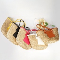 Fournisseur Vérifié – Sacs à Main en Paille Écologiques Personnalisés – Sacs de Plage Professionnels en Jonc de Mer Tressé avec Poche en Cuir – OEM/ODM