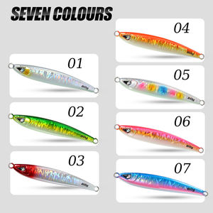 40g 60g 80g 100g <span class=keywords><strong>sardinas</strong></span> plomo pesca señuelo cebo luminoso largo fundición Jigging señuelo mar pesca barco pesca - Product Image 2