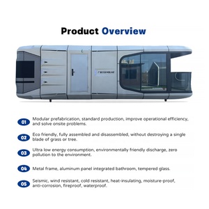 Nhà Máy Trực Tiếp Bán Viên Nang Nhà Prefab Nhà Vườn Nhà Mô Hình Không Gian Cabin Thiết Kế Sang Trọng Ngoài Trời Nhà Du Lịch Khách Sạn Container - Product Image 2