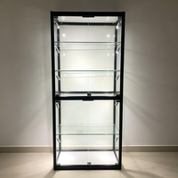 Vitrine LED en verre pour bijoux et parfums avec cadre miroir pour magasins d'optique – Solution de présentation de lunettes de haute qualité