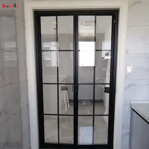 防水烧烤设计超薄框架折叠门铝折叠窗门浴室