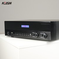 100W + 100W Analog DSP ses güç amplifikatörü 3in1 Karaoke ev sineması KTV ses sistemi odası profesyonel Karaoke amplifikatörü