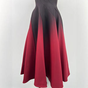 <span class=keywords><strong>Robe</strong></span> <span class=keywords><strong>longue</strong></span> à bretelles noires et rouges de haute qualité à la taille de conception vietnamienne - Product Image 5