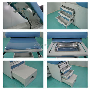 Kursi Obstetri Diagnostik dan Tempat Periksa Dokter Bersertifikat ISO Operasi Manual Konstruksi Logam untuk Penggunaan Rumah Sakit - Product Image 5