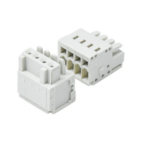 Conector Hembra Serie 6351XX 2-24, Bloque de Terminales de Resorte de 4 Pines, Conector de Cable Eléctrico, Tipo Tornillo, Bloques de Terminales para PCB