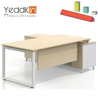 Bureau de direction moderne modulaire avec structure en fer, assemblage DIY, taille personnalisable pour directeurs, PDG, patrons, personnel - Meubles chinois