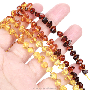 AsVrai U Perline Sciolte in Ambra Naturale Multicolore <span class=keywords><strong>a</strong></span> Forma Irregolare per Creazione di Gioielli e Accessori per Braccialetti Fai da Te - Product Image 6
