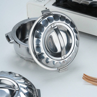 Ensemble de 4 casseroles isothermes à double paroi en acier inoxydable Lily, compatibles lave-vaisselle, légères, pour la maison et la restauration