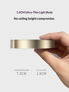 Faretto <span class=keywords><strong>LED</strong></span> Ultra-Sottile Bauhaus a Montaggio Superficiale: Senza Foratura, Faretti <span class=keywords><strong>LED</strong></span> a Soffitto per Soggiorni e Corridoi - Product Image 2