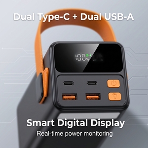Banco de Energía de Alta Potencia para Exteriores de 50000 mAh, Tipo-C, Carga Rápida de 22.5W/65W/100W para Computadoras Portátiles, Teléfonos, Campamentos, Transmisiones en Vivo, Luz LED - Product Image 3