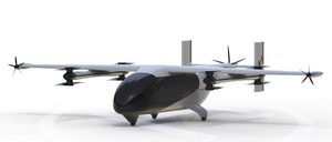 Spot Low Attitude 4 places Evtol Helicopter Carbon Fiber 11.5m fix Wings Design Autopilot Control 80kg taking capacity - Product Image 6