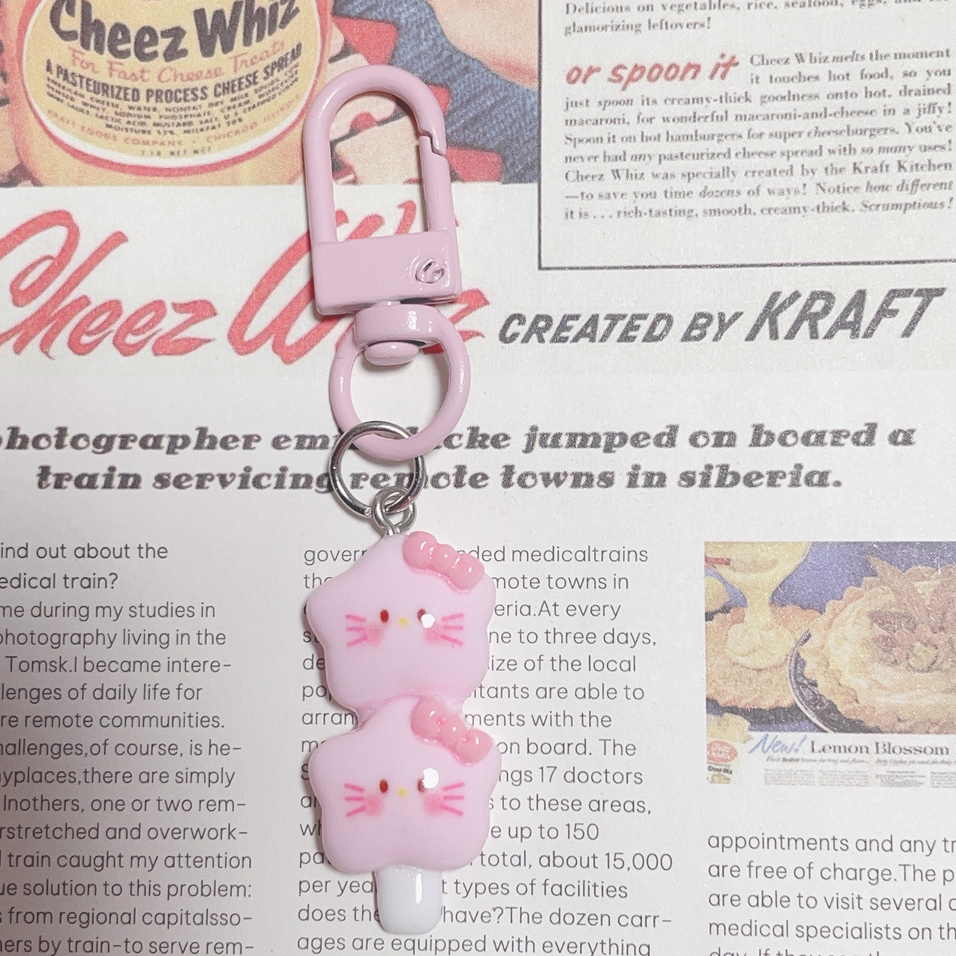 Cat Charm String  [Pink String]