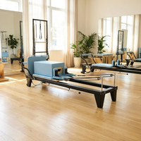 Système de corde à barre mobile à rétraction automatique pour entraînement de base professionnel pour femmes, équipement de Pilates commercial en aluminium, Reformer Pilates
