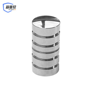 Manija de puerta de acero inoxidable Xin Xiong Jia, diseño minimalista para baño, puerta corredera, manija de un solo orificio - Product Image 3
