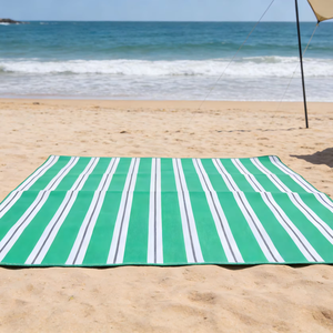 Tapis de camping portable en PP écologique, anti-bactérien, imperméable, épais, durable, résistant à l'humidité, pour la plage et le sable (PET) - Product Image 1