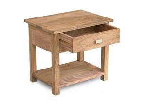 Mesa de Noche Extensible de Madera Maciza Hecha a Mano con un Cajón de Almacenamiento, Diseño Moderno y Elegante 2026 - Product Image 5