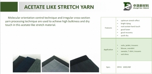 Nhà máy giá tốt nhuộm và tuyệt vời Độ bền màu <span class=keywords><strong>100</strong></span>% <span class=keywords><strong>polyester</strong></span> acetate-như Amoniac miễn phí căng sợi 100D/48F - Product Image 5