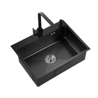 2022 Best Popular Nano Black Bar 304 Stainless Steel High Quality Kitchen Sink