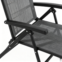 Chaise longue de patio réglable de haute qualité, design multi-positions, textile respirant durable, chaise inclinable pliable pour l'extérieur