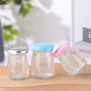 Pot en verre transparent miniature de qualité alimentaire, hermétique, 50 ml, 75 ml, 100 ml, pour confiture, miel, nourriture, yaourt, gelée, pudding, nid d'oiseau, avec couvercle à vis - Product Image 2
