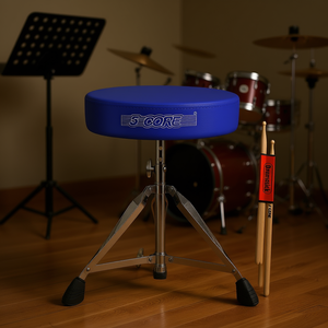 เก้าอี้กีตาร์แบบมีเบาะรองนั่ง 5 ชั้น ป้องกันการลื่น ปรับความสูงได้ เก้าอี้กลองสำหรับผู้ใหญ่และเด็ก เบาะนั่งดนตรีชั้นเดียว - Product Image 2