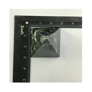 Pyramide en marbre noir avec lignes blanches Technique de pierre sculptée disponible en vrac à prix compétitif - Product Image 6