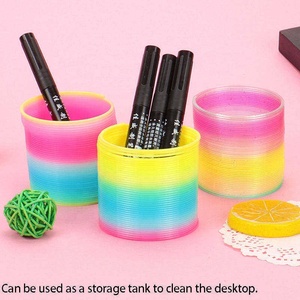 Juguete de Círculo Arcoíris, Juguetes Educativos, Caja de Colores, Venta al por Mayor, Juguete Mágico Slinky para Niños, Círculo de Resorte Clásico de Plástico, Regalo, Círculo de Resorte Mágico - Product Image 4
