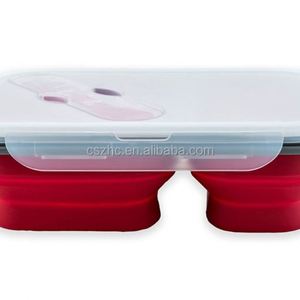 กล่องอาหารกลางวันซิลิโคนแบบพกพาพับได้กล่องอาหารกลางวันชามอาหารกลางวันความจุขนาดใหญ่กล่องอาหารกลางวันแบบพับได้เป็นมิตรกับสิ่งแวดล้อม - Product Image 4