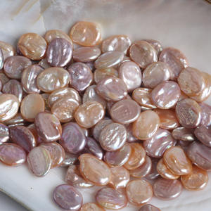 Perla Natural de Agua Dulce Blanca de 13 mm, Forma de Corazón, No Porosa, Colgante Barroco para Collar DIY, Perlas Sueltas en Forma de Botón - Product Image 4