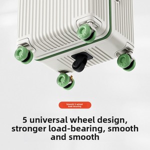Nouvelle Valise <span class=keywords><strong>à</strong></span> Roulettes Grande Capacité en Néoprène 2025 avec Poignée Large, Ouverture Frontale et Serrure <span class=keywords><strong>à</strong></span> Code – Unisexe - Product Image 2