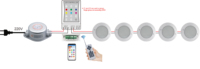 Controlador WiFi Inteligente de 2 Cables, Versión Tuya, Receptor Inalámbrico para Sistema de Iluminación LED, CA/CC 12V-24V, Control de 2 Vías, Aplicación Smart Life