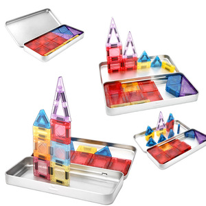 Bloques de construcción magnéticos fuertes y personalizables al por mayor, juego de azulejos para la educación temprana para niños de 3 a 6 años - Product Image 5